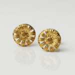 21 Carat Gold Round Spoke Wheel Tops | 1.020g | 21K Pure Gold