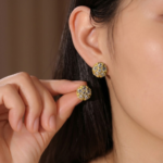 21 Carat Gold Round Diamond Cluster Tops | 0.570g - Image 2