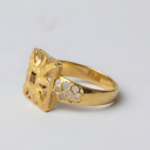 21 Carat Gold Baby Ring | Floral Filigree Design | 0.920g Lightweight