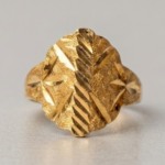 21 Carat Gold Baby Ring – Diamond Cut Design | 0.450g Pure Gold