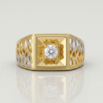 21 Carat Gold Men's Solitaire Diamond Ring | 6.380g