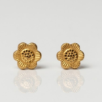 21 Carat Gold Sunflower Textured Tops | 0.850g | 21K Pure Gold