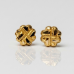 21 Carat Gold Four Petal Cross Rope Tops | 0.660g | 21K Pure Gold