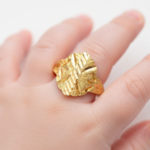 21 Carat Gold Baby Ring – Diamond Cut Design | 0.450g Pure Gold - Image 2