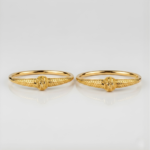 21 Carat Gold Honeycomb Mesh Knot Bangle Pair | 25.530g Total