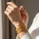 21 Carat Gold Flat Band Openwork Bangle Pair | 29.730g Total - Image 2