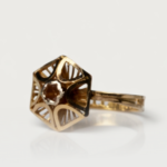 21 Carat Gold Baby Ring – Hexagon Openwork Design | 0.690g