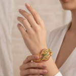 21 Carat Gold Snake Head Diamond Cut Bangle Pair | 24.980g Total - Image 2