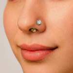 21 Carat Gold Six Prong Diamond Nose Pin | 0.440g - Image 2