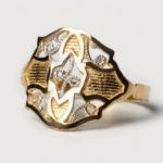 21K Gold Baby Ring for Newborns - 0.980  Gram