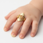 21K Gold Baby Scorpion Ring | Handcrafted Gold Infant Ring(0.660g) - Image 2
