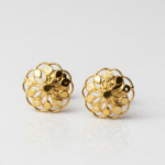 21 Carat Gold Filigree Round Flower Tops | 0.750g | 21K Pure Gold