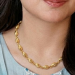 21 Carat Gold Diamond Cut Oval Bead Chain | 10.600g - Image 2