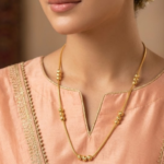 21 Carat Gold Box Chain with Diamond Cut Bead Stations | 4.280g - Image 2