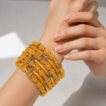 21 Carat Gold Plated Designer Bangles Set for Women - Image 2
