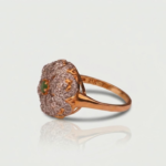 21 Carat Rose Gold Flower Ring