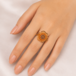 21 Carat Gold Floral Filigree Ring for Women - Image 2