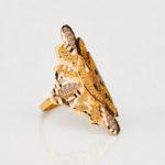 21 Carat Gold Floral Ring for Women