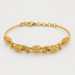21 Carat Gold-Tone Filigree Bead Chain Bracelet