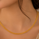 21 Carat Gold-Tone Snake Chain Necklace for Women - Image 2