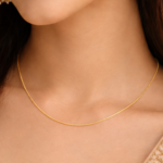 21 Carat Minimal Gold-Tone Chain Necklace for Women - Image 2