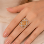 21 Carat Filigree Gold Ring for Women - Image 3